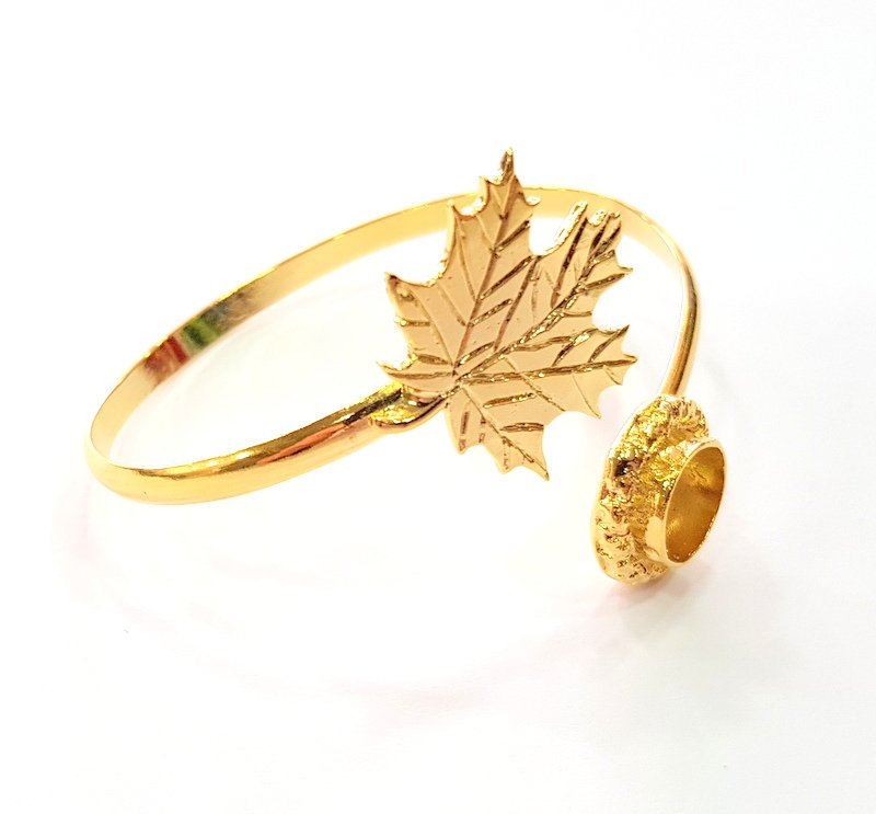 Gold Bangle Blanks Bracelet Blanks Cuff Blanks Adjustable Bracelet Blank Gold Plated Brass (10mm Blanks ) G12600