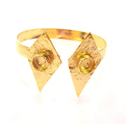 Gold Bangle Blanks Bracelet Blanks Cuff Blanks Adjustable Bracelet Blank Gold Plated Brass (10mm and 10mm Blanks ) G12602