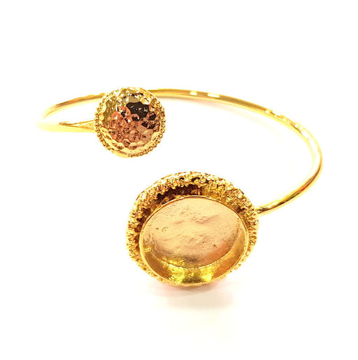 Gold Bangle Blanks Bracelet Blanks Cuff Blanks Adjustable Bracelet Blank Gold Plated Brass (20mm Blanks ) G12605