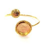 Gold Bangle Blanks Bracelet Blanks Cuff Blanks Adjustable Bracelet Blank Gold Plated Brass (20mm Blanks ) G12605
