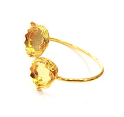 Gold Bangle Blanks Bracelet Blanks Cuff Blanks Adjustable Bracelet Blank Gold Plated Brass (15mm and 15mm Blanks ) G12609