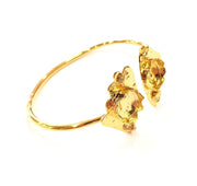 Gold Bangle Blanks Bracelet Blanks Cuff Blanks Adjustable Bracelet Blank Gold Plated Brass (12mm and 12mm Blanks ) G12617