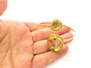 Gold Bangle Blanks Bracelet Blanks Cuff Blanks Adjustable Bracelet Blank Gold Plated Brass (20mm and 10mm Blanks ) G12618