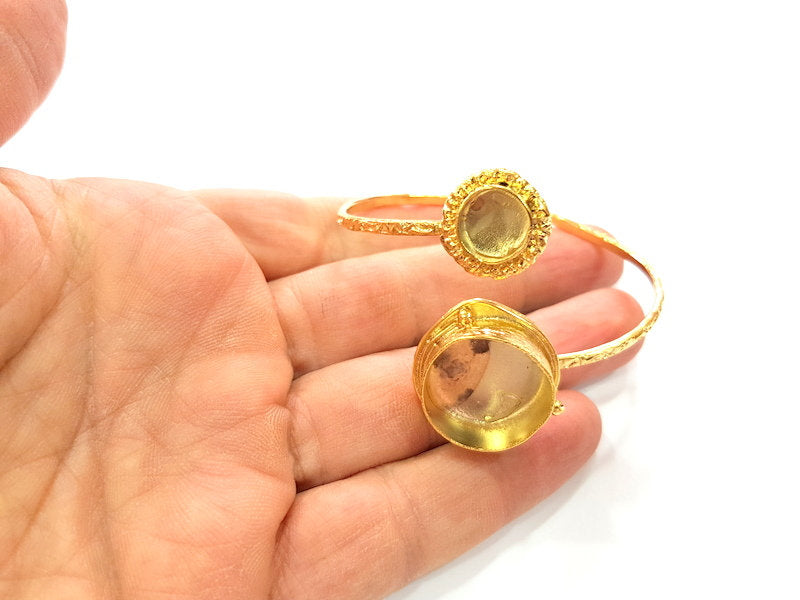 Gold Bangle Blanks Bracelet Blanks Cuff Blanks Adjustable Bracelet Blank Gold Plated Brass (20mm and 10mm Blanks ) G12618