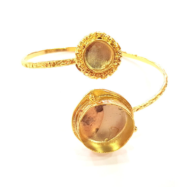 Gold Bangle Blanks Bracelet Blanks Cuff Blanks Adjustable Bracelet Blank Gold Plated Brass (20mm and 10mm Blanks ) G12618