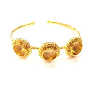 Gold Bangle Blanks Bracelet Blanks Cuff Blanks Adjustable Bracelet Blank Gold Plated Brass (10mm Blanks ) G12623