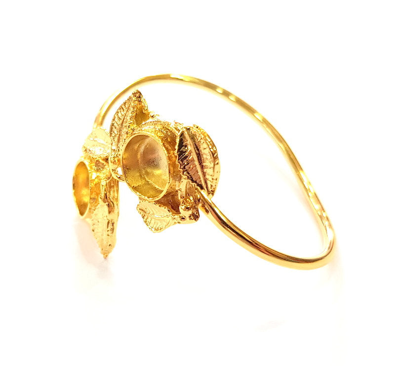 Gold Bangle Blanks Bracelet Blanks Cuff Blanks Adjustable Bracelet Blank Gold Plated Brass (10mm Blanks ) G17048