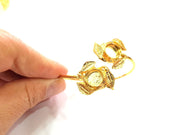 Gold Bangle Blanks Bracelet Blanks Cuff Blanks Adjustable Bracelet Blank Gold Plated Brass (10mm Blanks ) G17048