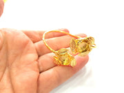 Gold Bangle Blanks Bracelet Blanks Cuff Blanks Adjustable Bracelet Blank Gold Plated Brass (10mm Blanks ) G17048