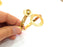 Gold Bangle Blanks Bracelet Blanks Cuff Blanks Adjustable Bracelet Blank Gold Plated Brass (10mm Blanks ) G17046