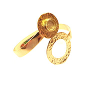 Gold Bangle Blanks Bracelet Blanks Cuff Blanks Adjustable Bracelet Blank Gold Plated Brass (10mm Blanks ) G17046