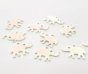 20 Elephant Charm Silver Charms Antique Silver Plated Brass (16x11mm) G13627