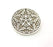 Silver Pendant Antique Silver Plated Metal (42mm) G13658