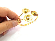 Gold Bangle Blanks Bracelet Blanks Cuff Blanks Adjustable Bracelet Blank Gold Plated Brass (10 mm Blanks ) G12676
