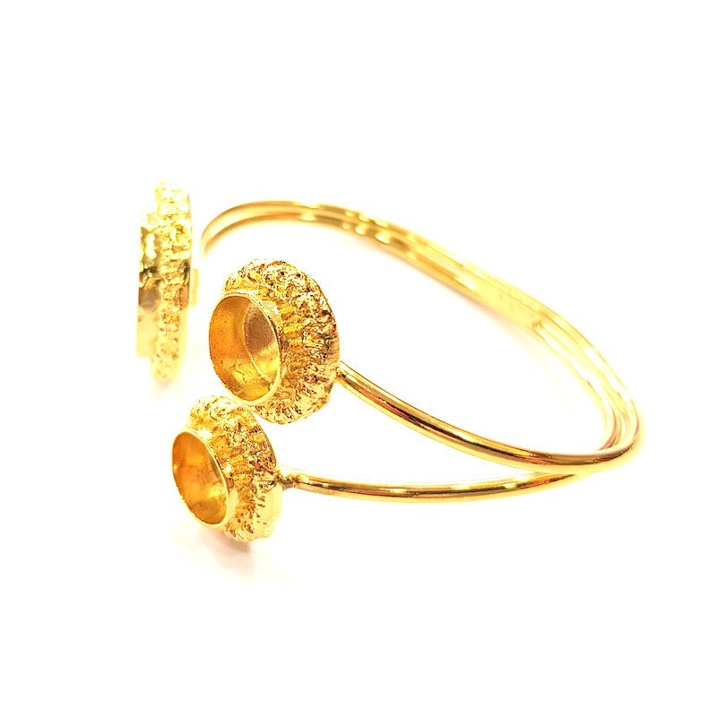 Gold Bangle Blanks Bracelet Blanks Cuff Blanks Adjustable Bracelet Blank Gold Plated Brass (20mm and 10mm Blanks ) G12677