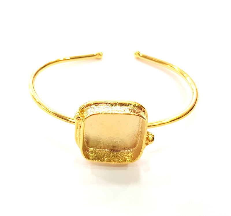 Gold Bangle Blanks Bracelet Blanks Cuff Blanks Adjustable Bracelet Blank Gold Plated Brass (20 mm Blanks ) G12687