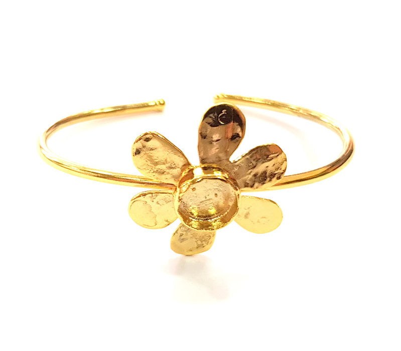 Gold Bangle Blanks Bracelet Blanks Cuff Blanks Adjustable Bracelet Blank Gold Plated Brass (10 mm Blanks ) G12688