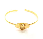 Gold Bangle Blanks Bracelet Blanks Cuff Blanks Adjustable Bracelet Blank Gold Plated Brass (10 mm Blanks ) G12692
