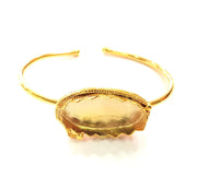 Gold Bangle Blanks Bracelet Blanks Cuff Blanks Adjustable Bracelet Blank Gold Plated Brass (30x16 mm Blanks ) G12693