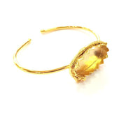 Gold Bangle Blanks Bracelet Blanks Cuff Blanks Adjustable Bracelet Blank Gold Plated Brass (30x16 mm Blanks ) G12693