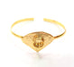 Gold Bangle Blanks Bracelet Blanks Cuff Blanks Adjustable Bracelet Blank Gold Plated Brass (10 mm Blanks ) G12697