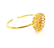 Gold Bangle Blanks Bracelet Blanks Cuff Blanks Adjustable Bracelet Blank Gold Plated Brass (20 mm Blanks ) G12699