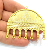 Medallion Pendant Gold Plated Metal (64x58mm)  G12701