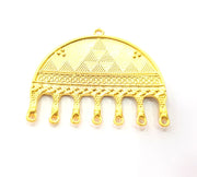 Medallion Pendant Gold Plated Metal (64x58mm)  G12701