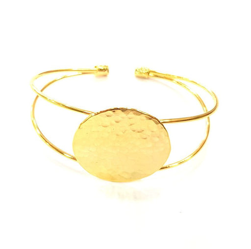 Gold Bangle Blanks Bracelet Blanks Cuff Blanks Adjustable Bracelet Blank Gold Plated Brass (30 mm Blanks ) G12712