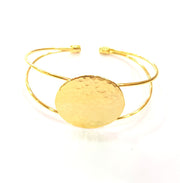 Gold Bangle Blanks Bracelet Blanks Cuff Blanks Adjustable Bracelet Blank Gold Plated Brass (30 mm Blanks ) G12712