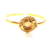 Gold Bangle Blanks Bracelet Blanks Cuff Blanks Adjustable Bracelet Blank Gold Plated Brass (10 mm Blanks ) G12716