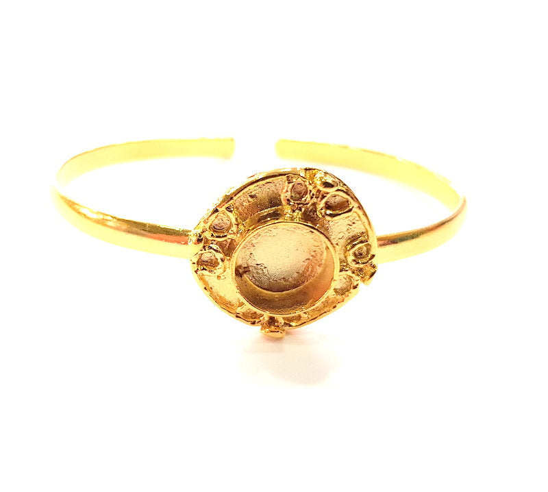 Gold Bangle Blanks Bracelet Blanks Cuff Blanks Adjustable Bracelet Blank Gold Plated Brass (10 mm Blanks ) G12716