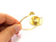 Gold Bangle Blanks Bracelet Blanks Cuff Blanks Adjustable Bracelet Blank Gold Plated Brass (15mm and 10mm Blanks ) G12734