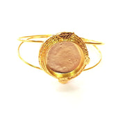 Gold Bangle Blanks Bracelet Blanks Cuff Blanks Adjustable Bracelet Blank Gold Plated Brass (25 mm Blanks ) G12736