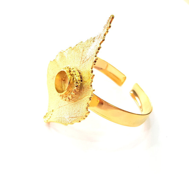 Gold Bangle Blanks Bracelet Blanks Cuff Blanks Adjustable Bracelet Blank Gold Plated Brass (10 mm Blanks ) G12742