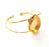 Gold Bangle Blanks Bracelet Blanks Cuff Blanks Adjustable Bracelet Blank Gold Plated Brass (20x15 mm Blanks ) G12746