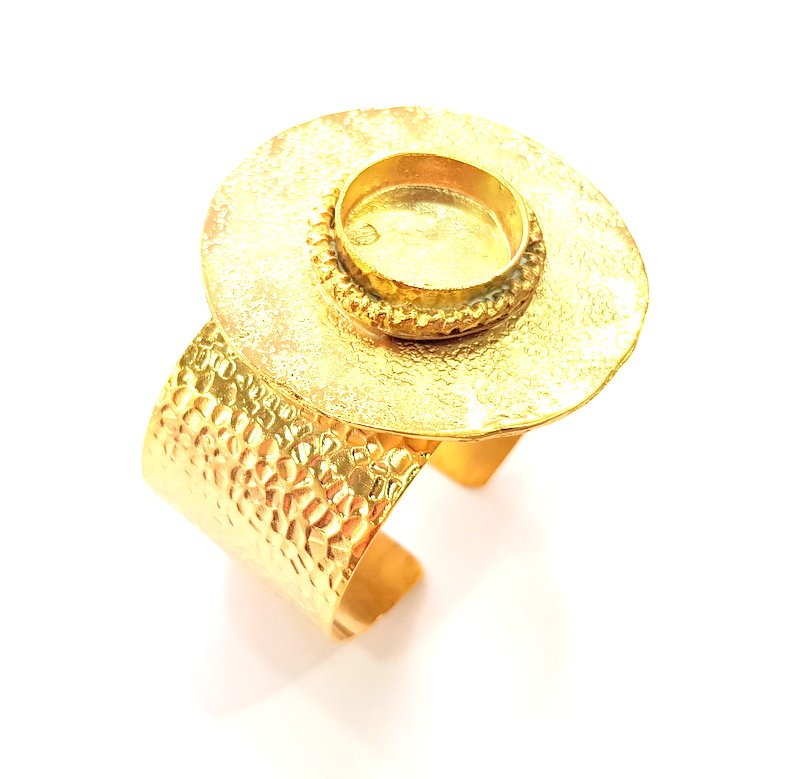 Gold Bangle Blanks Bracelet Blanks Cuff Blanks Adjustable Bracelet Blank Gold Plated Brass (19mm Blanks ) G12750