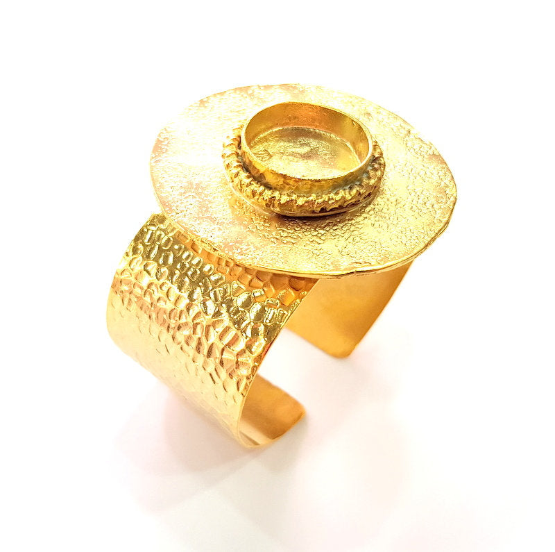 Gold Bangle Blanks Bracelet Blanks Cuff Blanks Adjustable Bracelet Blank Gold Plated Brass (19mm Blanks ) G12750