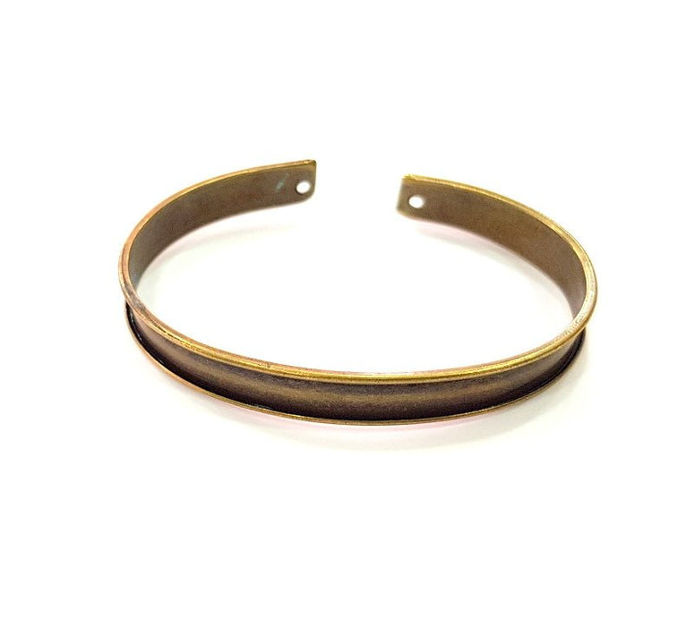 Bangle Blanks Antique Bronze Bracelet Blanks Cuff Blanks Adjustable Bracelet Blank Antique Bronze Plated Brass (10mm ) G13685