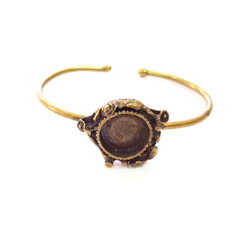 Bangle Blanks Antique Bronze Bracelet Blanks Cuff Blanks Adjustable Bracelet Blank Antique Bronze Plated Brass (15mm Blanks) G13686