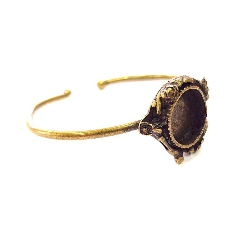 Bangle Blanks Antique Bronze Bracelet Blanks Cuff Blanks Adjustable Bracelet Blank Antique Bronze Plated Brass (15mm Blanks) G13686