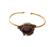 Bangle Blanks Antique Bronze Bracelet Blanks Cuff Blanks Adjustable Bracelet Blank Antique Bronze Plated Brass (15mm Blanks) G13686