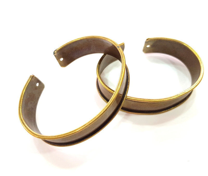 Bangle Blanks Antique Bronze Bracelet Blanks Cuff Blanks Adjustable Bracelet Blank Antique Bronze Plated Brass (15mm ) G13687