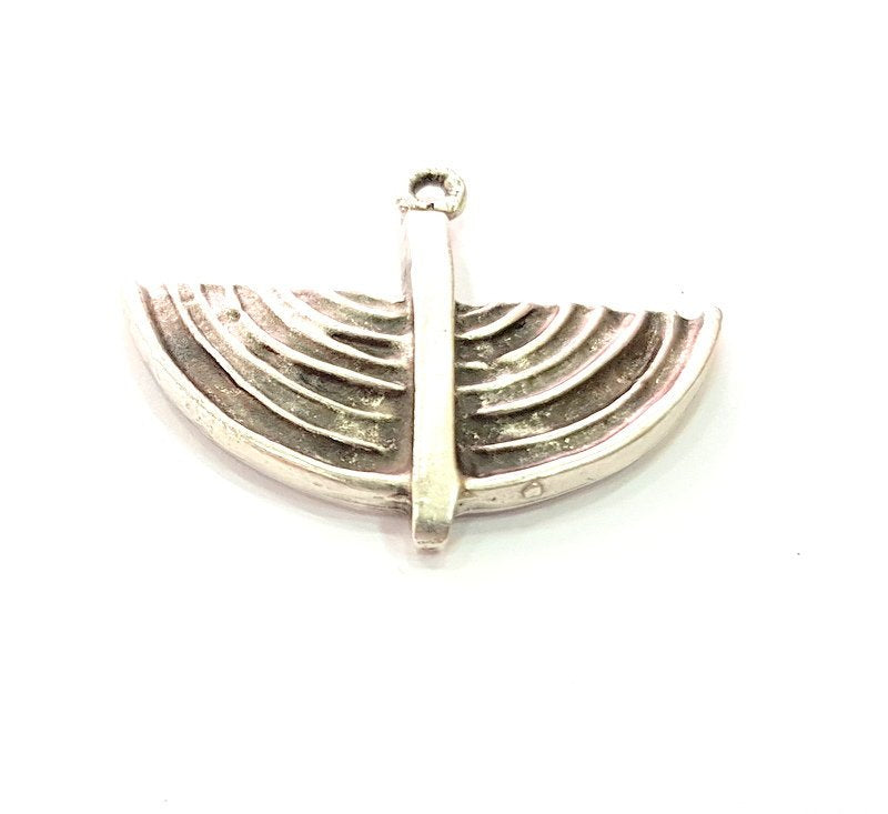 Silver Pendant Antique Silver Plated Metal (40x33 mm) G13692