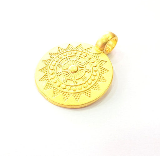 Gold Pendant Gold Plated Metal (28mm)  G13697