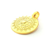 Gold Pendant Gold Plated Metal (28mm)  G13697