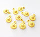 10 Flower Charms Gold Charm Gold Plated Metal (12x8mm)  G13699