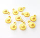 10 Flower Charms Gold Charm Gold Plated Metal (12x8mm)  G13699