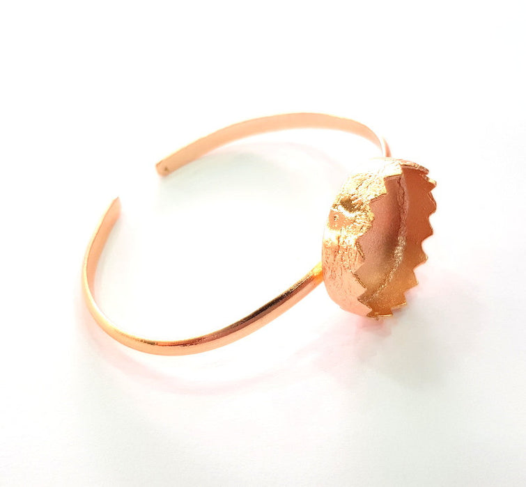 Rose Gold Bracelet Blanks Bangle Blanks Cuff Blanks Adjustable Bracelet Blank Rose Gold Plated Brass (24mm Blanks ) G12788