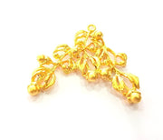 Fruit Branch Pendant Gold Pendant Gold Plated Metal (61x53mm)  G13702